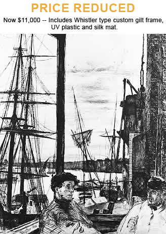 Whistler etching and drypoint 1860