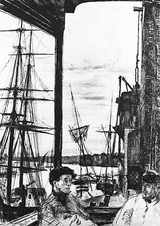 Whistler etching and drypoint 1860